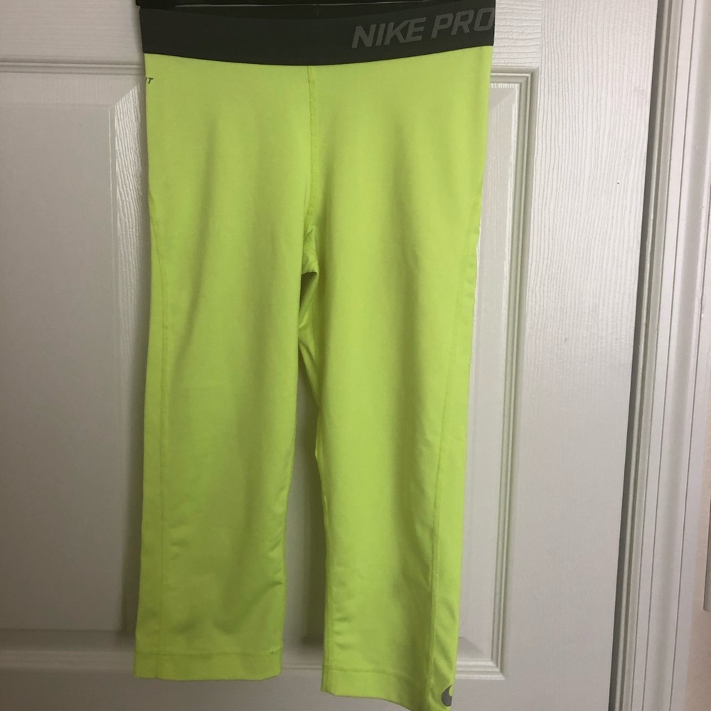NIKE Neon Green Leggings Size S